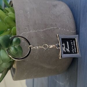 Silver Photo Frame Keychain